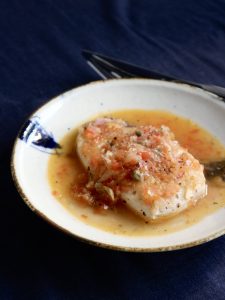 西西里風醬汁白旗魚